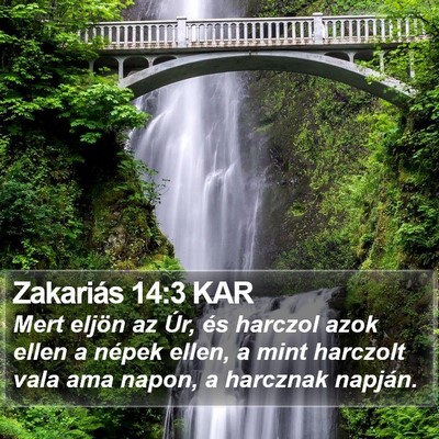 Zakariás 14:3 KAR Bible Verse Image