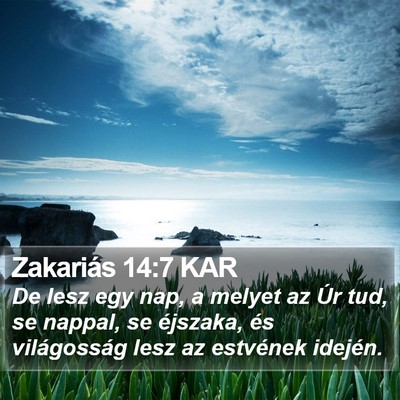 Zakariás 14:7 KAR Bible Verse Image