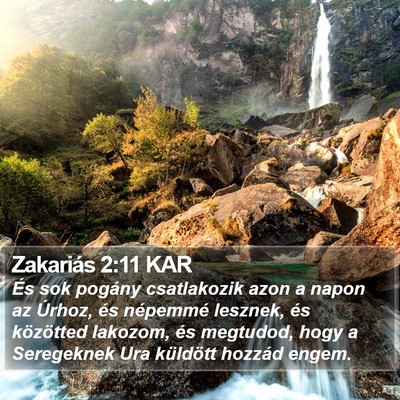 Zakariás 2:11 KAR Bible Verse Image
