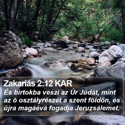 Zakariás 2:12 KAR Bible Verse Image