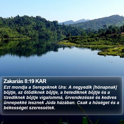 Zakariás 8:19 KAR Bible Verse Image