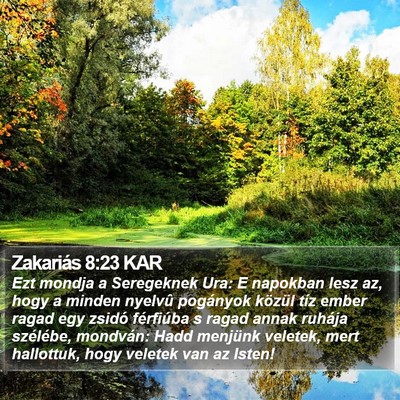 Zakariás 8:23 KAR Bible Verse Image