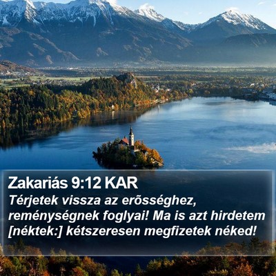 Zakariás 9:12 KAR Bible Verse Image