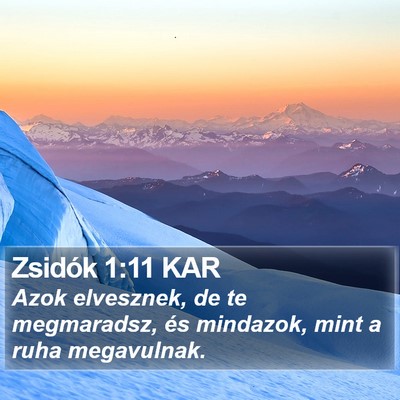 Zsidók 1:11 KAR Bible Verse Image