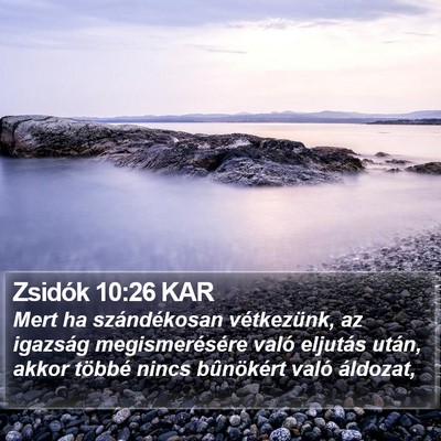 Zsidók 10:26 KAR Bible Verse Image