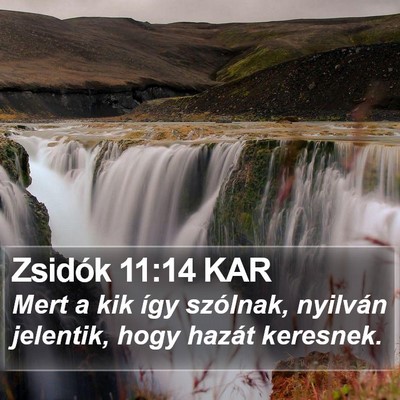 Zsidók 11:14 KAR Bible Verse Image