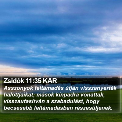 Zsidók 11:35 KAR Bible Verse Image