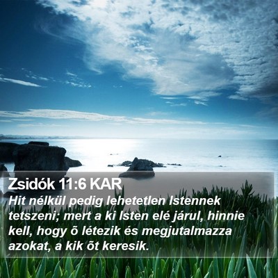 Zsidók 11:6 KAR Bible Verse Image