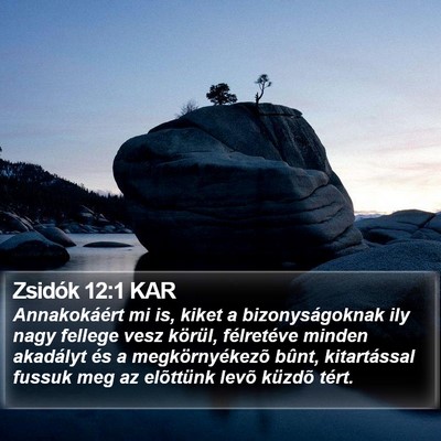 Zsidók 12:1 KAR Bible Verse Image