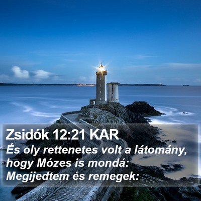 Zsidók 12:21 KAR Bible Verse Image