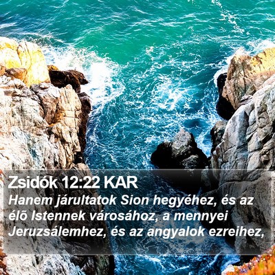 Zsidók 12:22 KAR Bible Verse Image