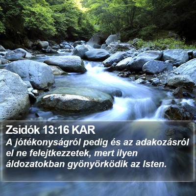 Zsidók 13:16 KAR Bible Verse Image