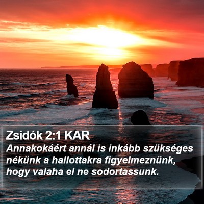 Zsidók 2:1 KAR Bible Verse Image