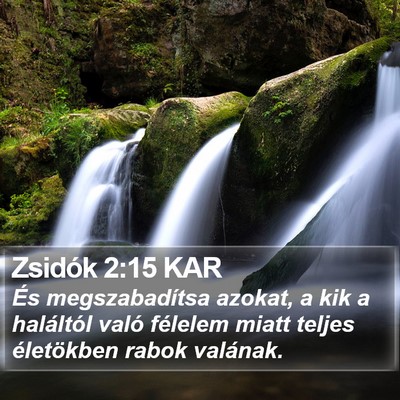 Zsidók 2:15 KAR Bible Verse Image