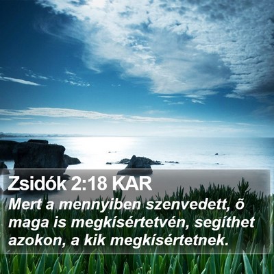 Zsidók 2:18 KAR Bible Verse Image