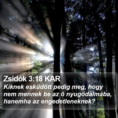 Zsidók 3:18 KAR Bible Verse Image