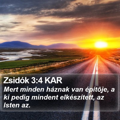 Zsidók 3:4 KAR Bible Verse Image