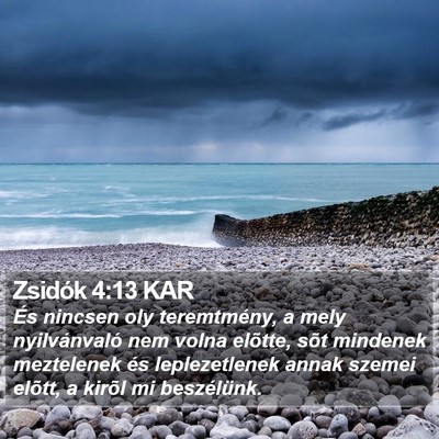 Zsidók 4:13 KAR Bible Verse Image