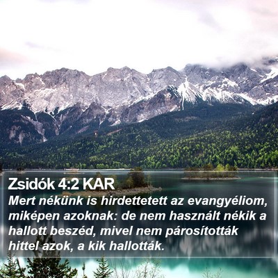 Zsidók 4:2 KAR Bible Verse Image