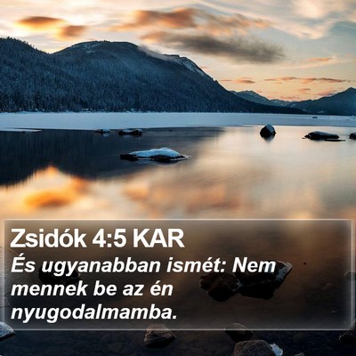 Zsidók 4:5 KAR Bible Verse Image