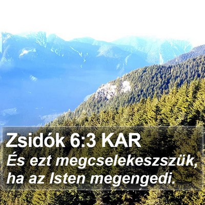 Zsidók 6:3 KAR Bible Verse Image