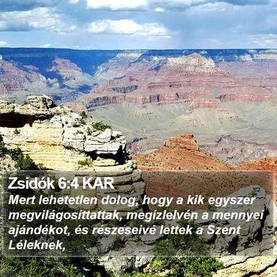 Zsidók 6:4 KAR Bible Verse Image