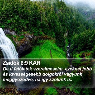 Zsidók 6:9 KAR Bible Verse Image