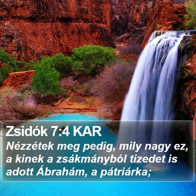Zsidók 7:4 KAR Bible Verse Image