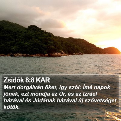 Zsidók 8:8 KAR Bible Verse Image