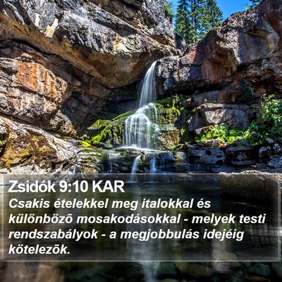 Zsidók 9:10 KAR Bible Verse Image
