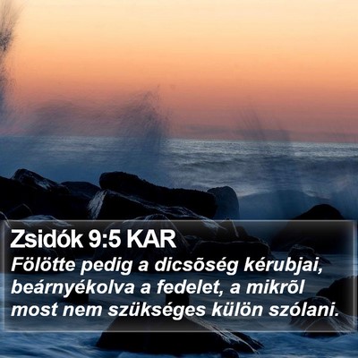 Zsidók 9:5 KAR Bible Verse Image