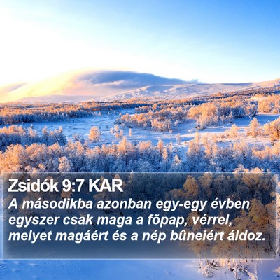 Zsidók 9:7 KAR Bible Verse Image