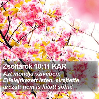 Zsoltárok 10:11 KAR Bible Verse Image