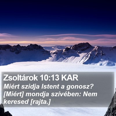 Zsoltárok 10:13 KAR Bible Verse Image