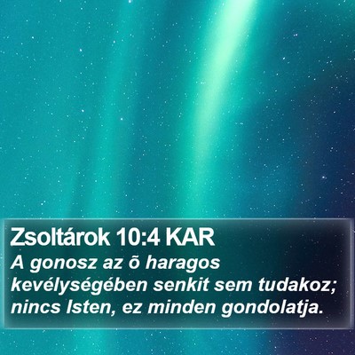 Zsoltárok 10:4 KAR Bible Verse Image