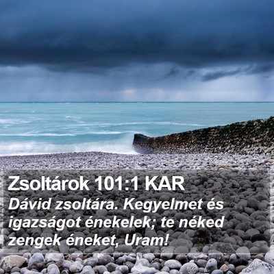 Zsoltárok 101:1 KAR Bible Verse Image