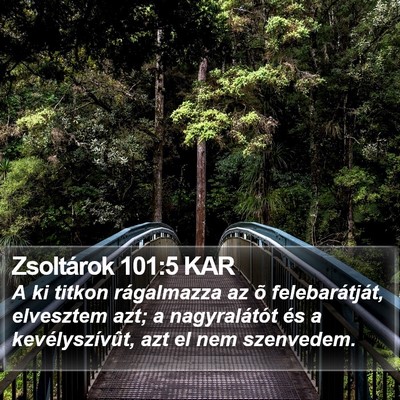 Zsoltárok 101:5 KAR Bible Verse Image