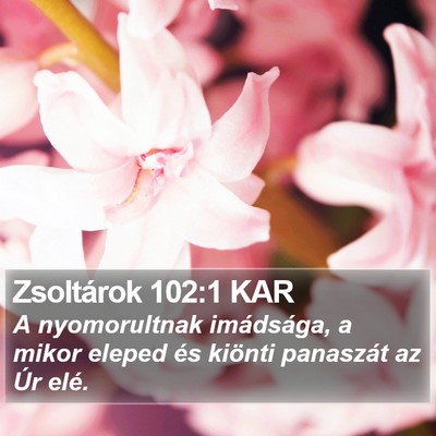 Zsoltárok 102:1 KAR Bible Verse Image