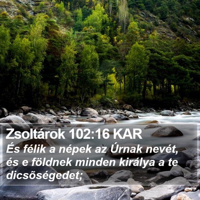 Zsoltárok 102:16 KAR Bible Verse Image