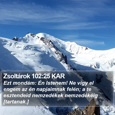 Zsoltárok 102:25 KAR Bible Verse Image