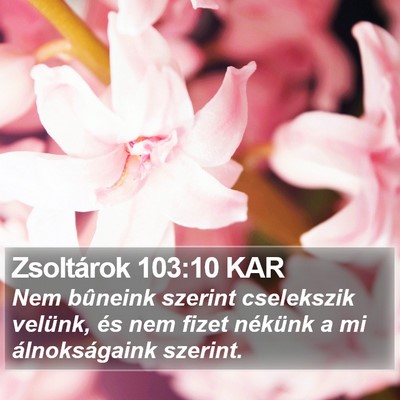 Zsoltárok 103:10 KAR Bible Verse Image