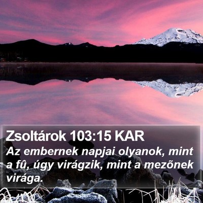 Zsoltárok 103:15 KAR Bible Verse Image