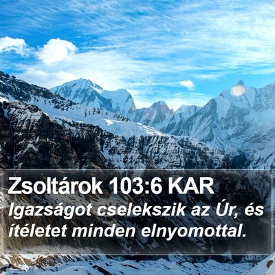Zsoltárok 103:6 KAR Bible Verse Image