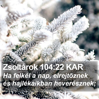 Zsoltárok 104:22 KAR Bible Verse Image