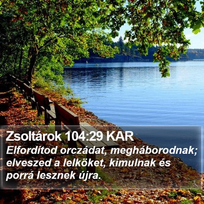 Zsoltárok 104:29 KAR Bible Verse Image