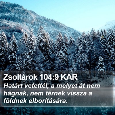 Zsoltárok 104:9 KAR Bible Verse Image