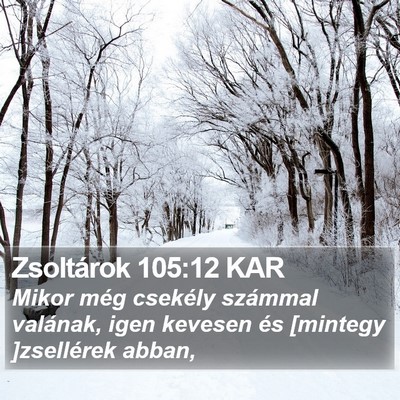 Zsoltárok 105:12 KAR Bible Verse Image