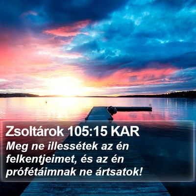 Zsoltárok 105:15 KAR Bible Verse Image