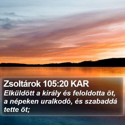 Zsoltárok 105:20 KAR Bible Verse Image