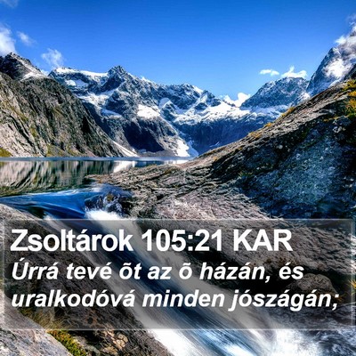 Zsoltárok 105:21 KAR Bible Verse Image